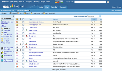 hotmail inbox mail