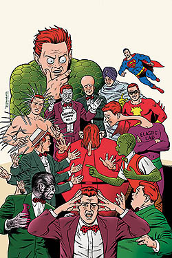 Cover art for the trade paperback Superman: The Amazing Transformations of Jimmy Olsen, by Brian Bolland