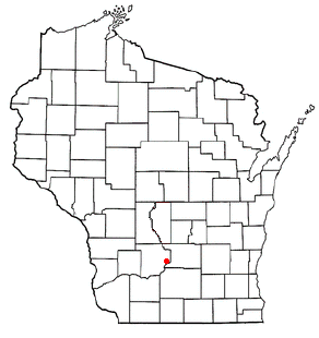 Location of Merrimac (town), Wisconsin
