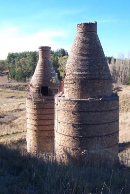 1738 - Raffan's Mill and Brick Bottle Kilns Precinct - Two remaining 19th century brick bottle kilns at north of Portland Cement Works site (5056468b1)