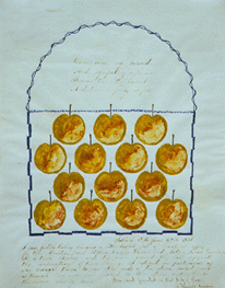 Hannah Cohoon, A Little Basket Full of Beautiful Apples, 1856