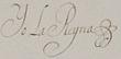 Maria Amalia of Saxony's signature