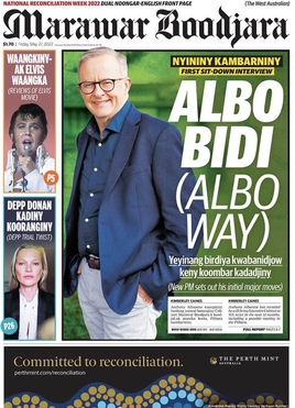 The West Australian front page 27 May 2022