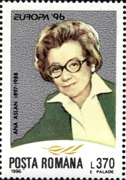 Ana Aslan 1996 Romania stamp