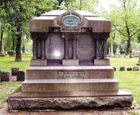 Burt family tombstone