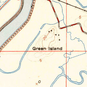 Green Island, USGS map CA Cuttings Wharf 289711 1949 24000