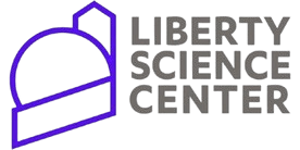 The logo of the Liberty Science Center