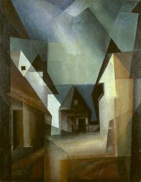Lyonel Feininger's painting 'Gaberndorf II', 1924