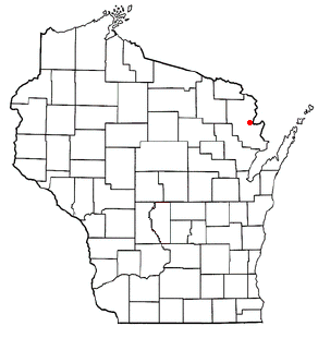 Location of Wausaukee (town), Wisconsin