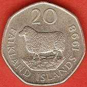 Falkland 20 pence