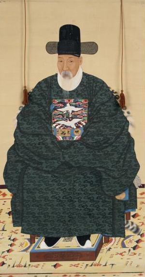 Joseon-Portrait of Cha Jegong-Black danryeongpo