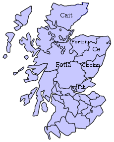 Pictish kingdoms with Fidach