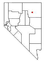 Location of Right Fork Canyon within Nevada