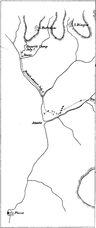 Battle of Maida 1806 Map