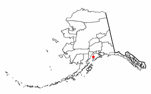 Location of Kasilof, Alaska