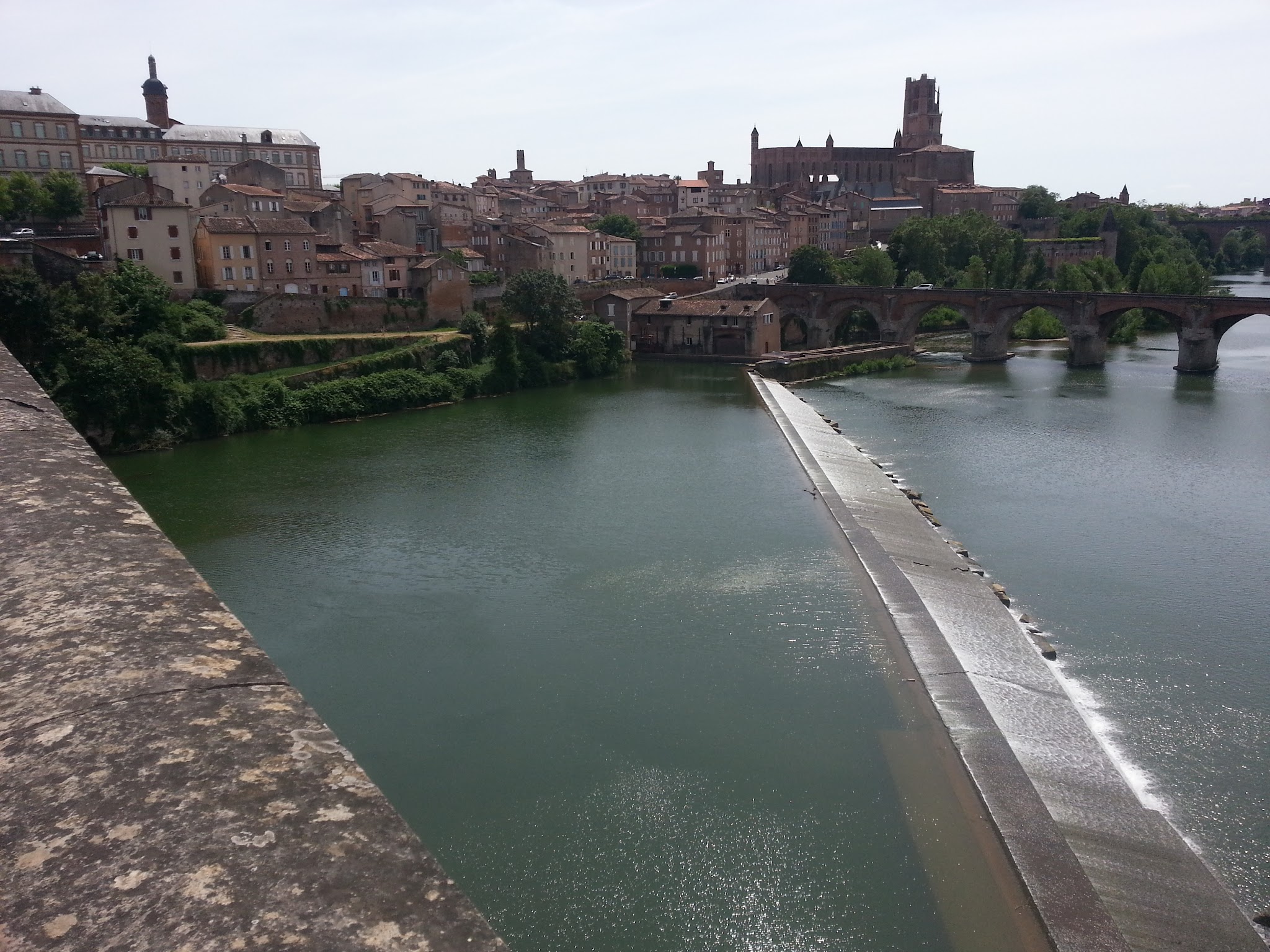 Image Albi, cathédrale Sainte Cécile, Tarn et pont Vieux.