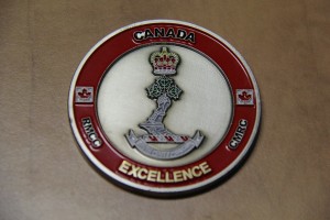 Commandant coin of excellence Royal Military College of Canada