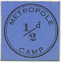 Metropole Internment Camp half-pence coin