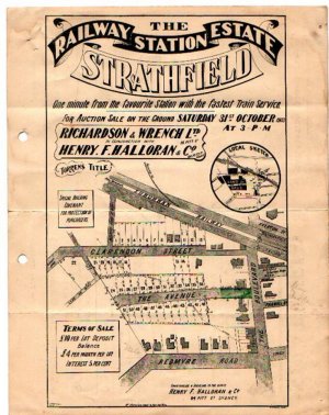Strathfield railway station estate