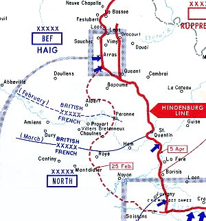 Withdrawal to Hindenburg Line diagram 300px