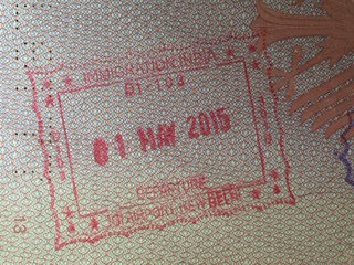 India passport stamp