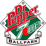 Dr pepper seven up ballpark logo