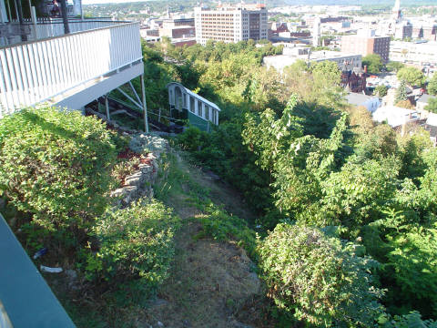 Fourth Street Elevator car from above