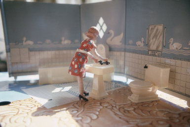 Laurie Simmons First Bathroom Woman Standing 1978