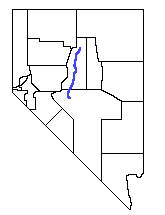 Location of the Reese River within Nevada