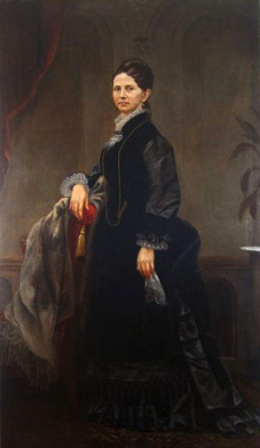 Portrait of Lovina McCarthy Streight by Julia Cox (1880)