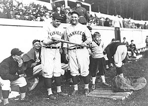 Babe Ruth & Lou Gehrig at West Point 1927