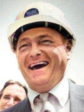 James D. Griffin at Groundbreaking of Pilot Field (now Sahlen Field), July 1986 (cropped)