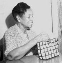 A photograph of Maud Williams taken at a state NAACP meeting in Dallas, Texas, June 1954