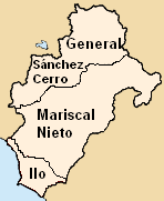Provinces of the Moquegua region in Peru