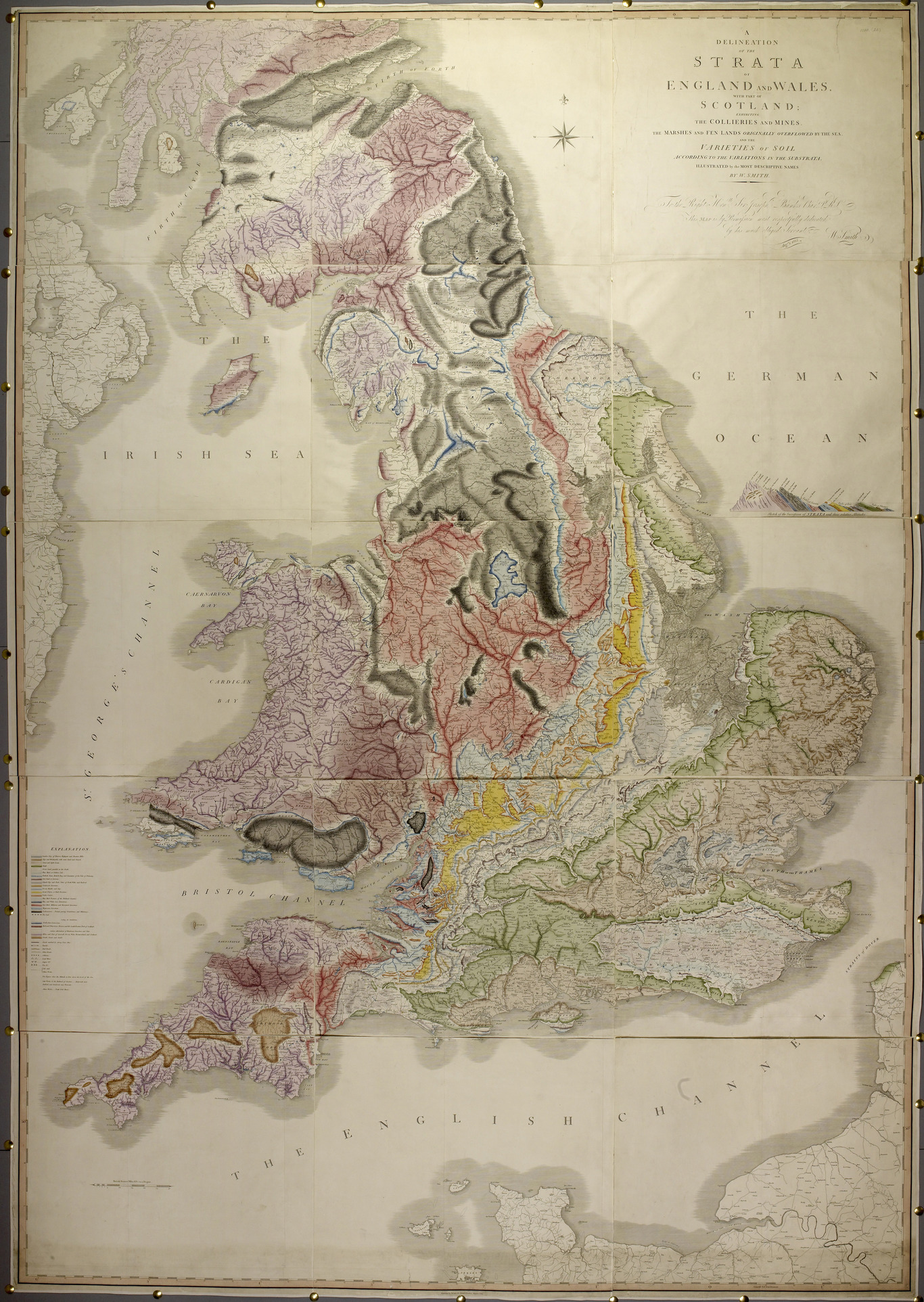 Image Geological map William Smith, 1815 BL