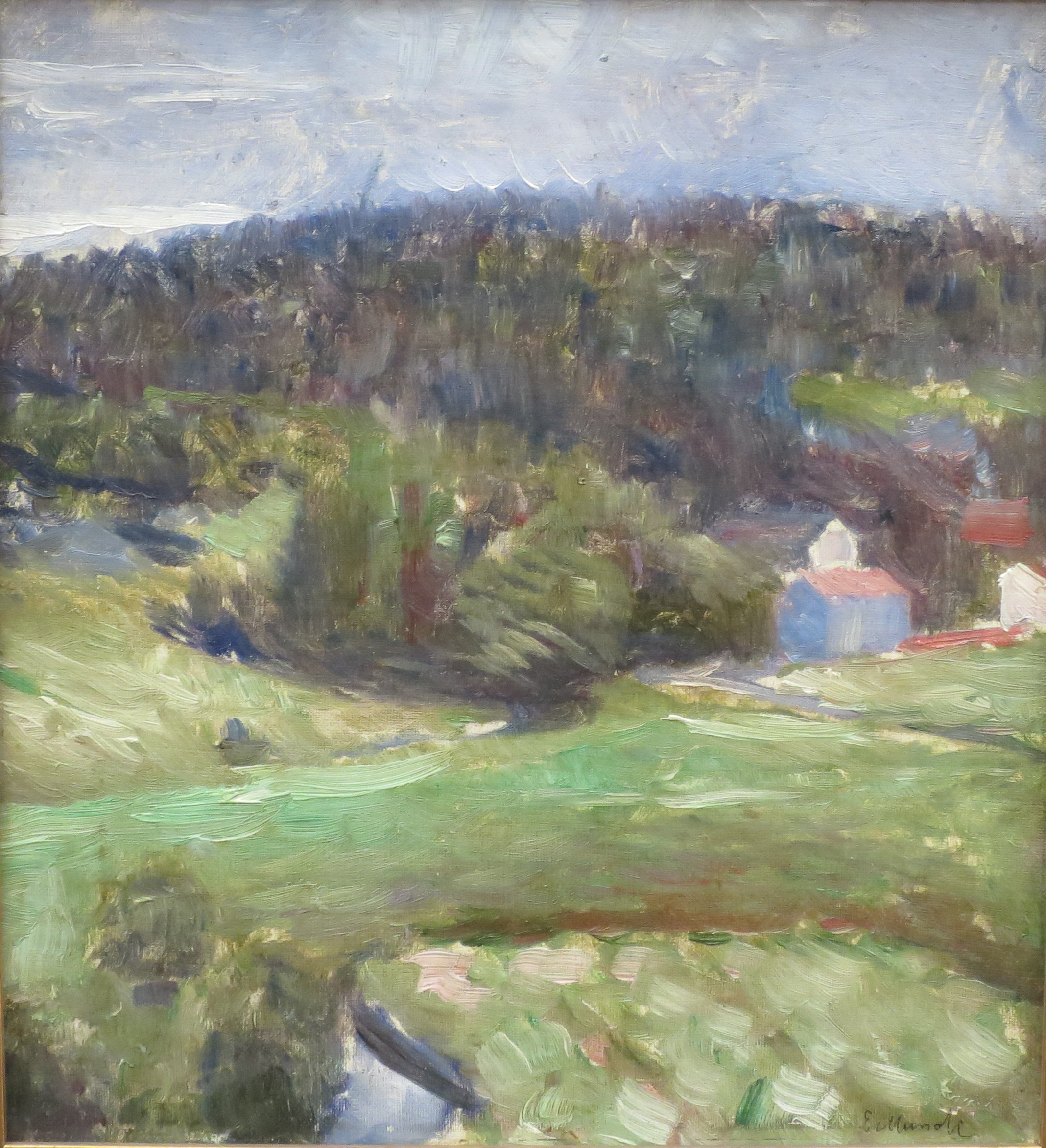 Image 'Landscape' by Edvard Munch, 1890, Bergen Kunstmuseum