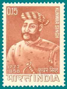 Stamp of India - 1966 - Colnect 238990 - Commemoration Kunwar Singh - Patriot
