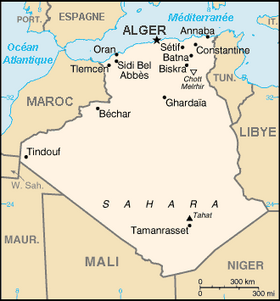 Algeria map-FR