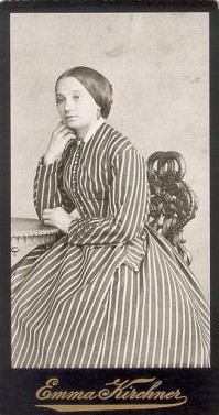Portret van fotografe Emma Kirchner (1830-1909)