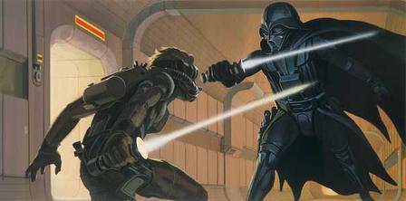 Ralph McQuarrie Darth Vader production painting