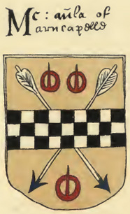 Arms of "Mc aula of Arncapelle" (Macaulay of Ardincaple)