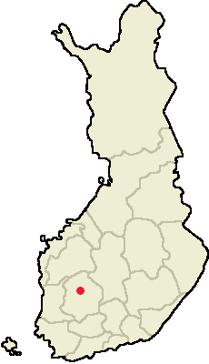 Location of Kuru in Finland