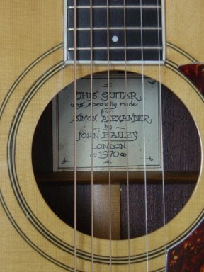 Bailey guitar label