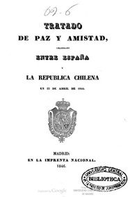 Chile y España, Tratado Paz y Amistad 1844