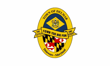 Flag of Delmar, Delaware-Maryland