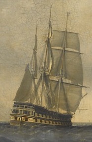 John Lynn - HMS Edinburgh, detail from The 'Vernon' and other vessels (cropped).jpg