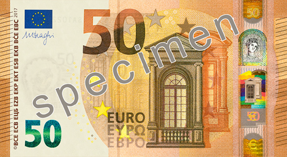 The Europa series 50 € obverse side