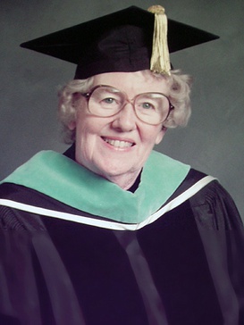 Portrait photo of Josephine Dolan, Professor Nursing, University of Connecticut, in academia regalia