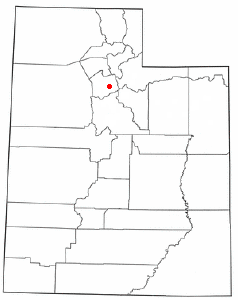 Location of Mount Olympus, Utah