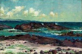 Helen Thomas Dranga - 'Scene from Hilo Looking Toward Hamakua Coast', oil on canvas